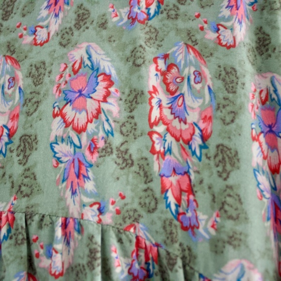 Natural Life Rebecca Midi Dress. Floral print. Layered skirt. Large - Picture 6 of 6